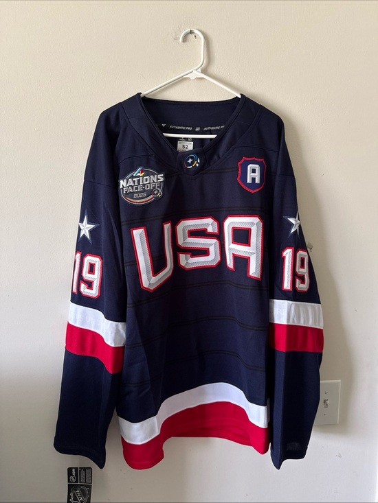 Fanatics Other - Men’s Fanatics Matthew Tkachuk #19 Team USA 4 Nations Face-Off Jersey Sz 52 RARE